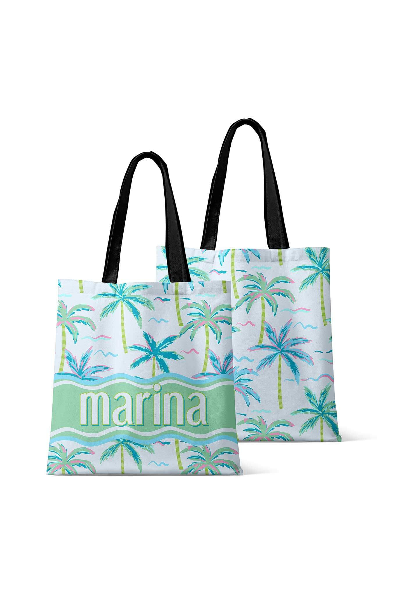 Personalized Tote Bags | Blue Lagoon | Caden Lane