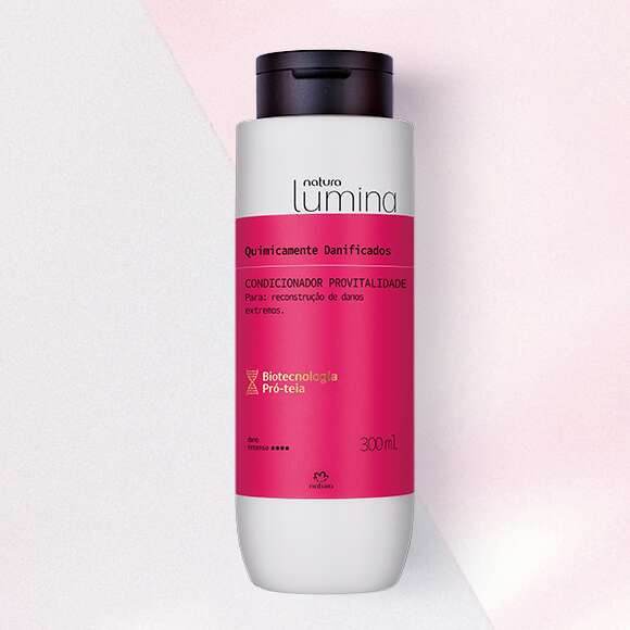 Condicionador Provitalidade para Cabelos Quimicamente Danificados Lumina | Natura BR
