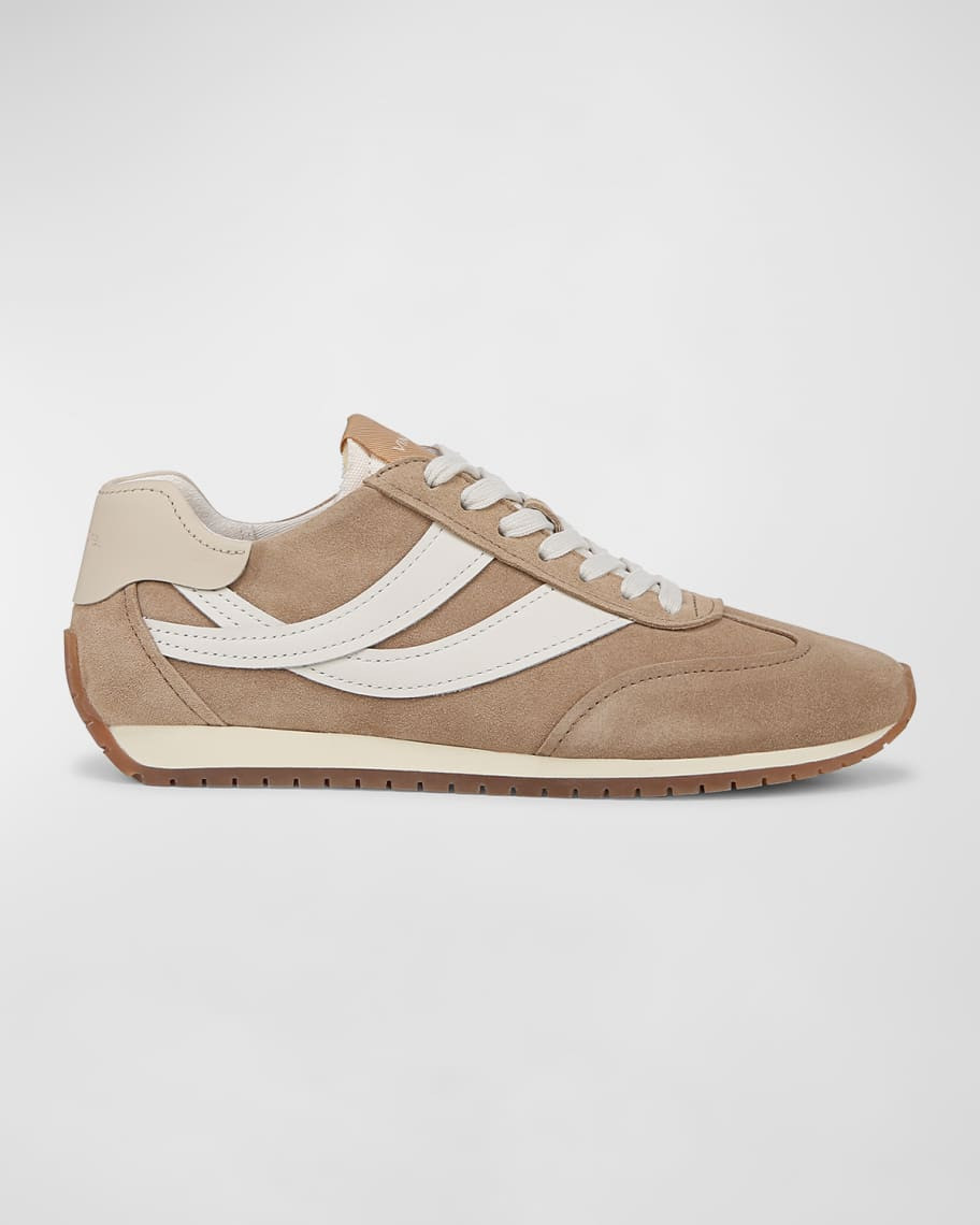Oasis Mixed Leather Retro Sneakers | Neiman Marcus