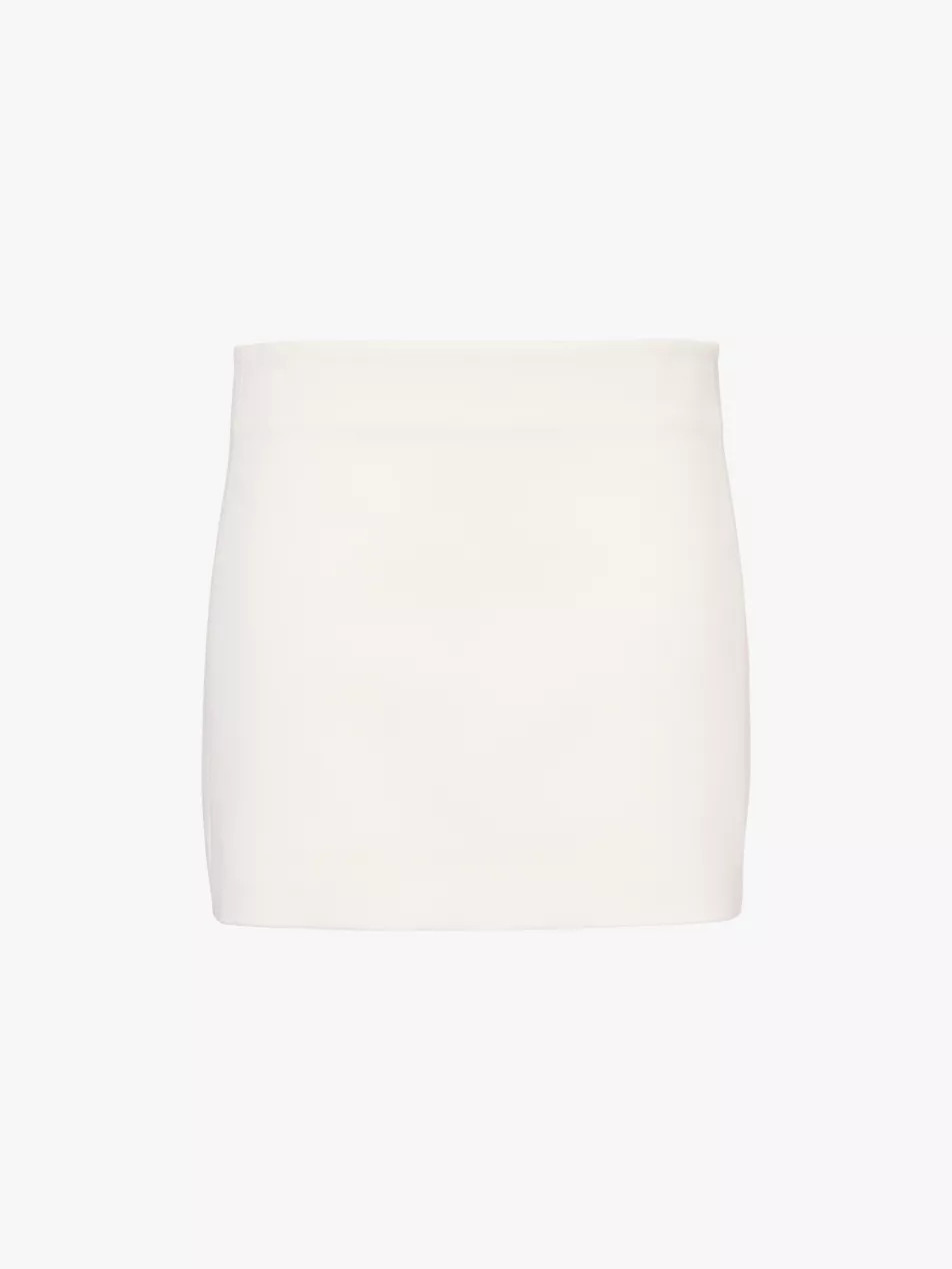 Panelled wool mini skirt | Selfridges