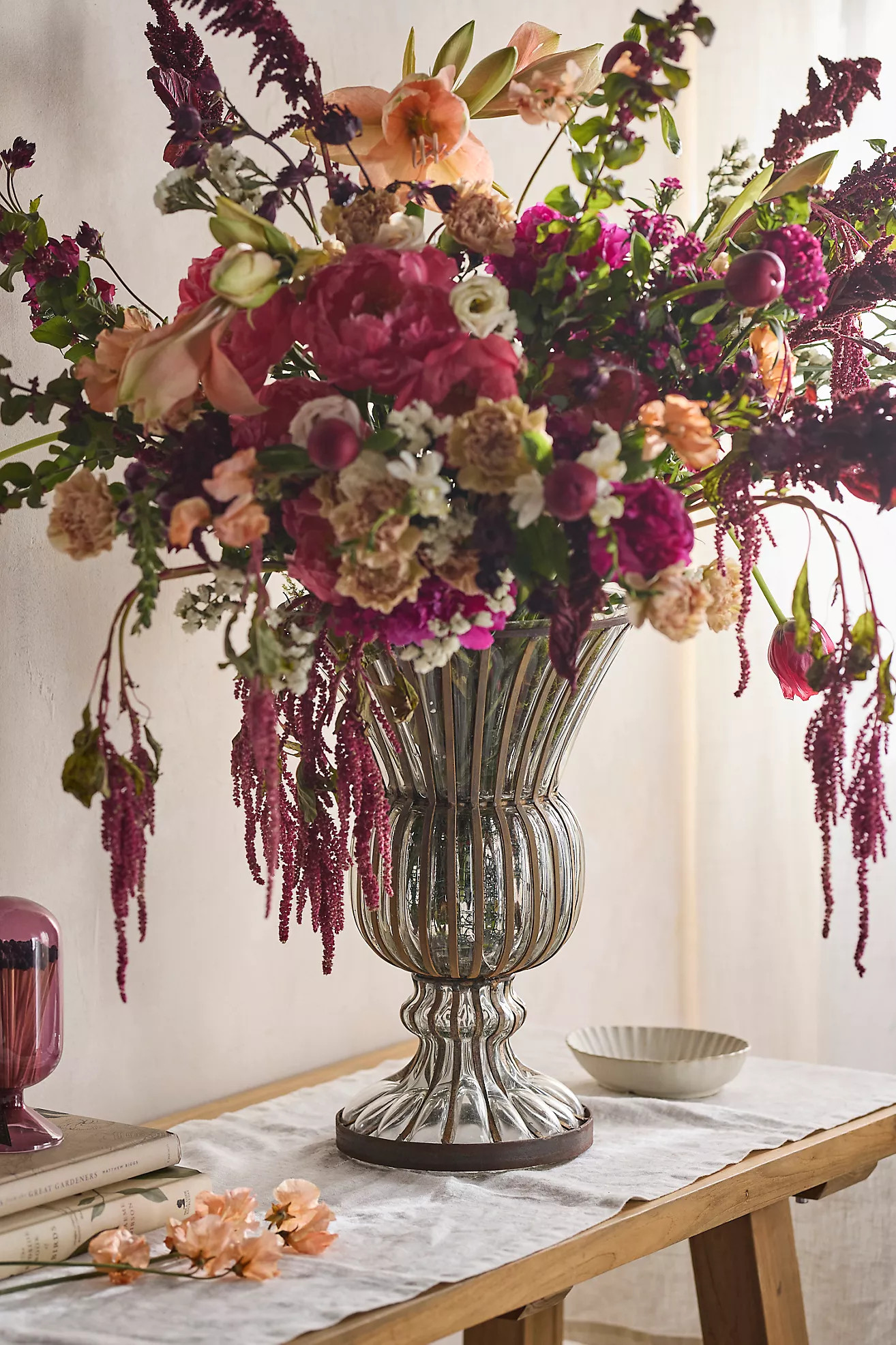 Glass + Iron Flare Vase | Anthropologie (US)