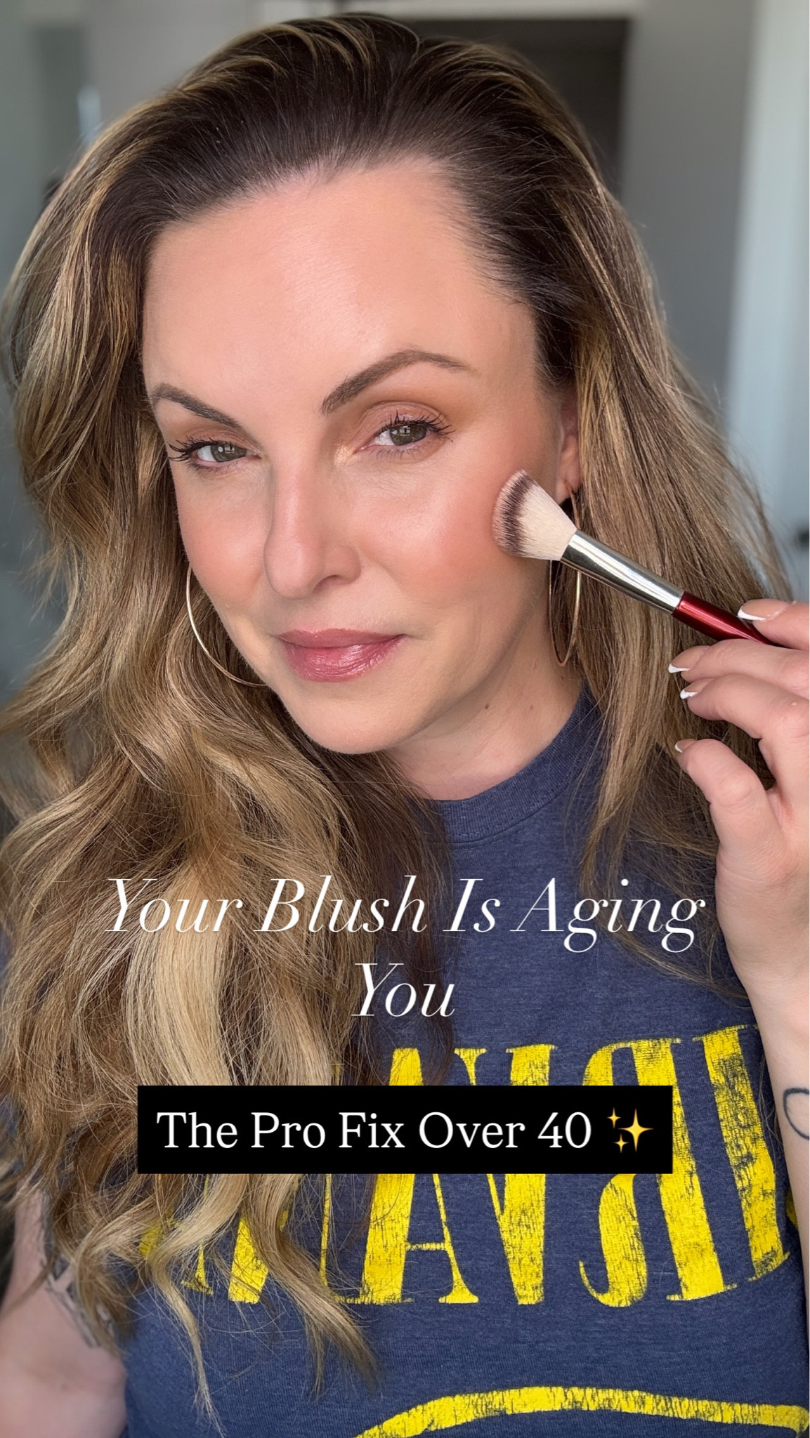 Pro MUA secret: your cream and powder blush are aging you over 40 — and this one mixing technique changes everything. I’m showing you exactly how I transform both into a natural lit-from-within glow that actually lasts on mature skin. No new products needed — just this pro trick. All products linked here! 🖤

#LTKBeauty #LTKOver40