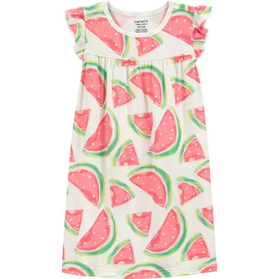 Carter's Child of Mine Toddler Girl Pajama Gown, Sizes 12M-5T | Walmart (US)
