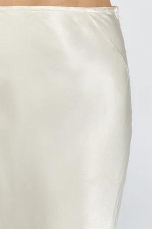 CHARLI CREAM SATIN MAXI SKIRT | DISSH