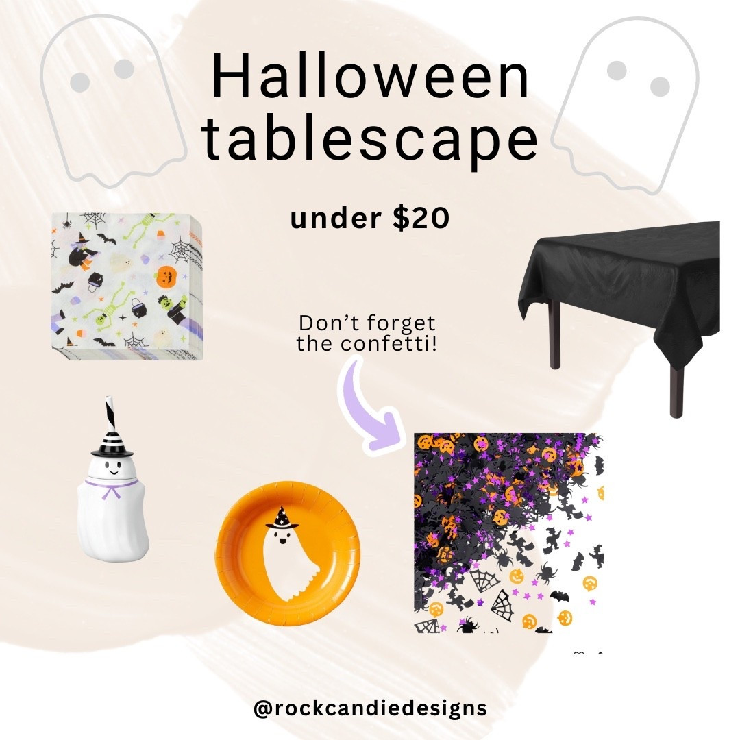 The cutest finds for a Halloween table setup for Halloween breakfast. A Halloween party, a Halloween birthday party or just for fun I’ve rounded up a cute ghost dish. Some fun table confetti and reusable Halloween themed cups and everything you need to throw a cute little get together for the kids! 

#LTKParties #LTKHalloween #LTKKids