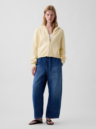 High Rise UltraSoft Easy Barrel Jeans | Gap (CA)