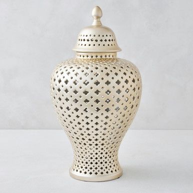 Ceramic Filigree Jar | Z Gallerie