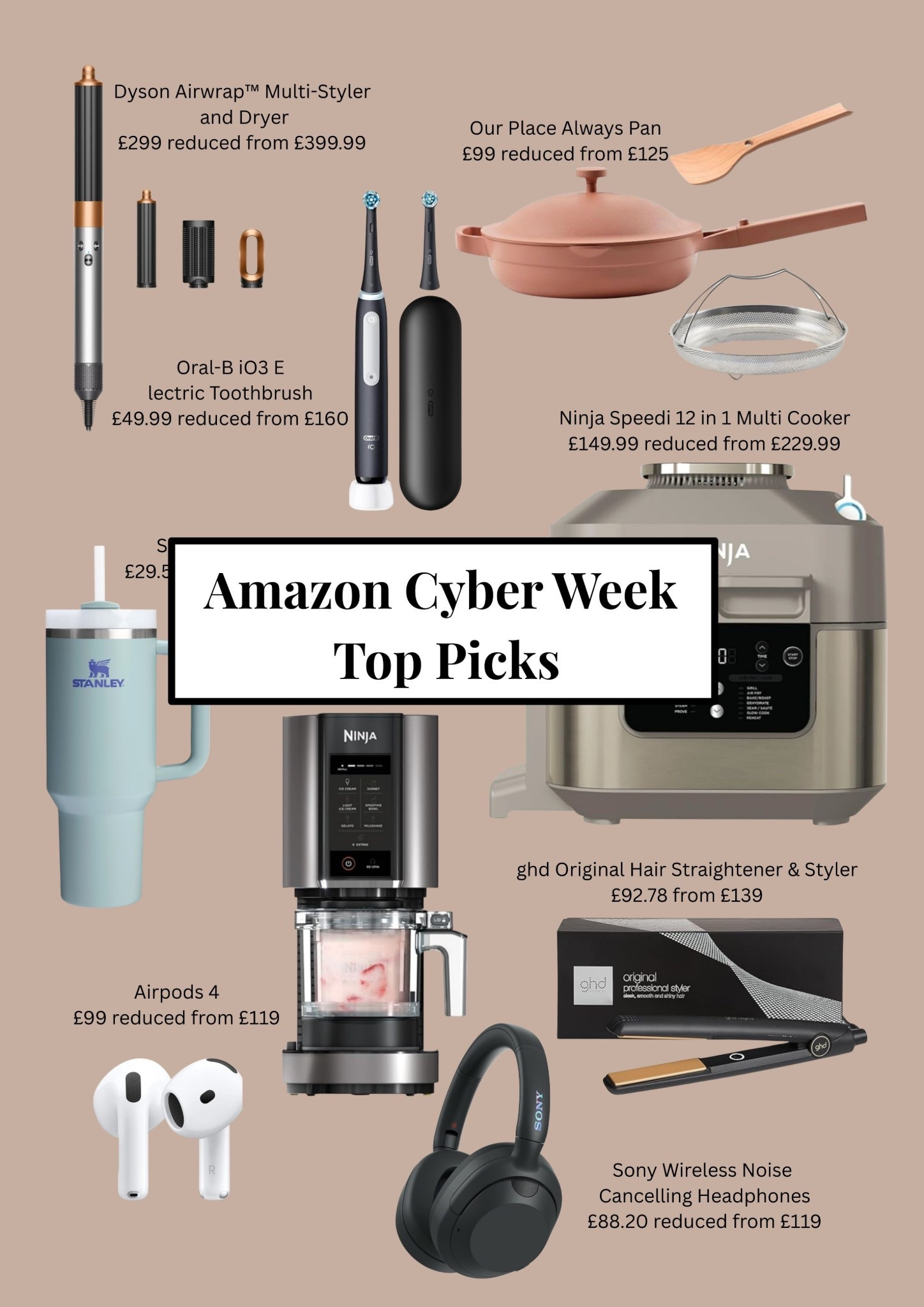 I’ve selected items for Amazon cyber week I think are best to get offers on. Items you need and will use a lot. The ones that feel expensive when you have to buy them and they’re not on offer  

#LTKuk #LTKCyberWeek #LTKgiftguide