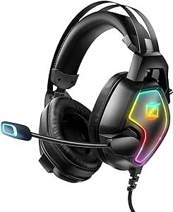 Gaming Headset for Xbox One Series X/S PS4 PS5 PC Switch, Noise Canceling Headphones with Microph... | Amazon (US)