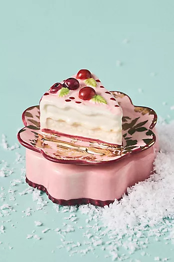 Handpainted Stoneware Monogram Trinket Box | Anthropologie (US)