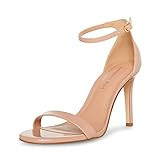 Madden Girl Women's Brazen Heeled Sandal, Dark Nude Patent, 10 | Amazon (US)