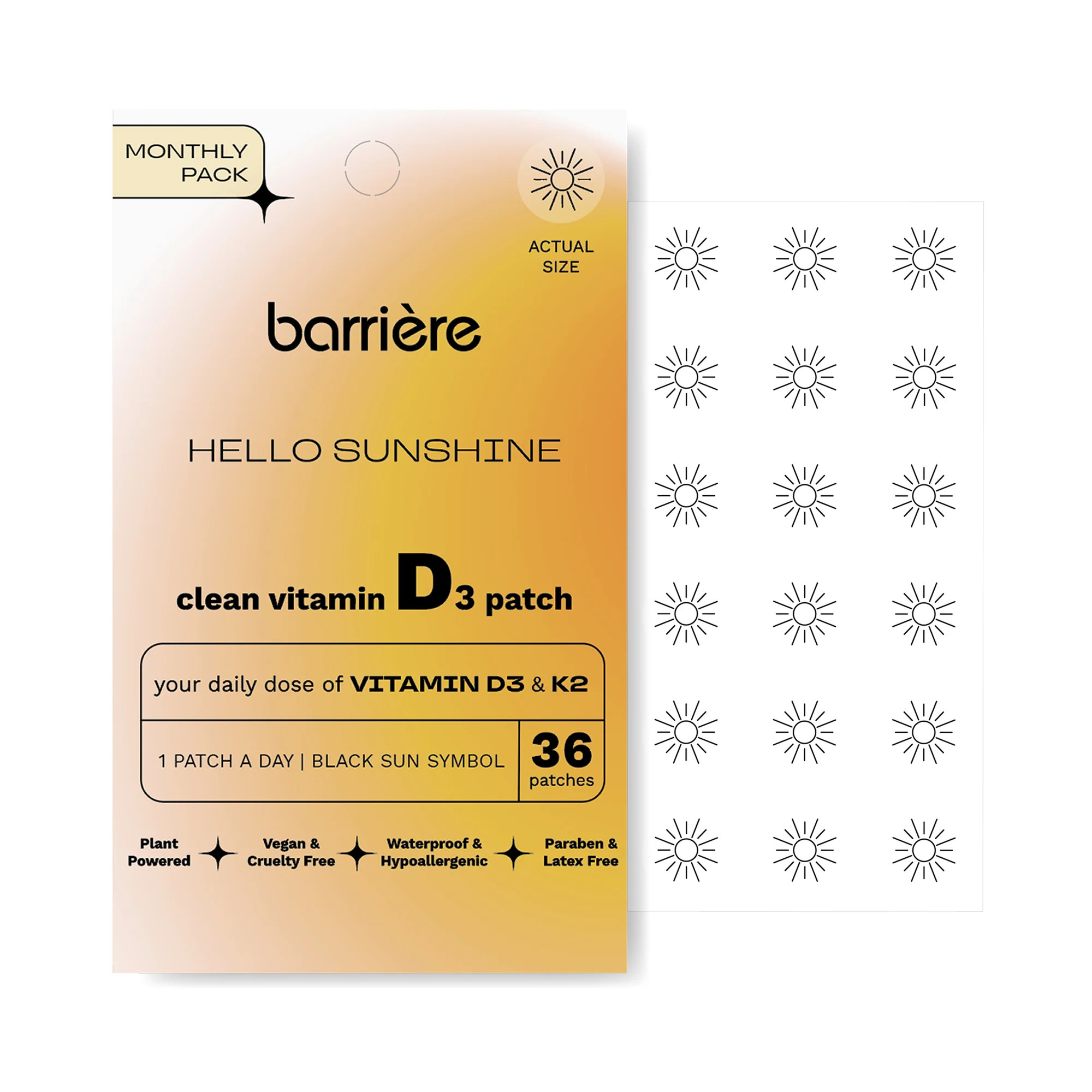 Daily Essentials Stack | Vitamin D, B12 & Biotin Patch Trio for Immunity & Beauty | barri\u00e8re | barriere