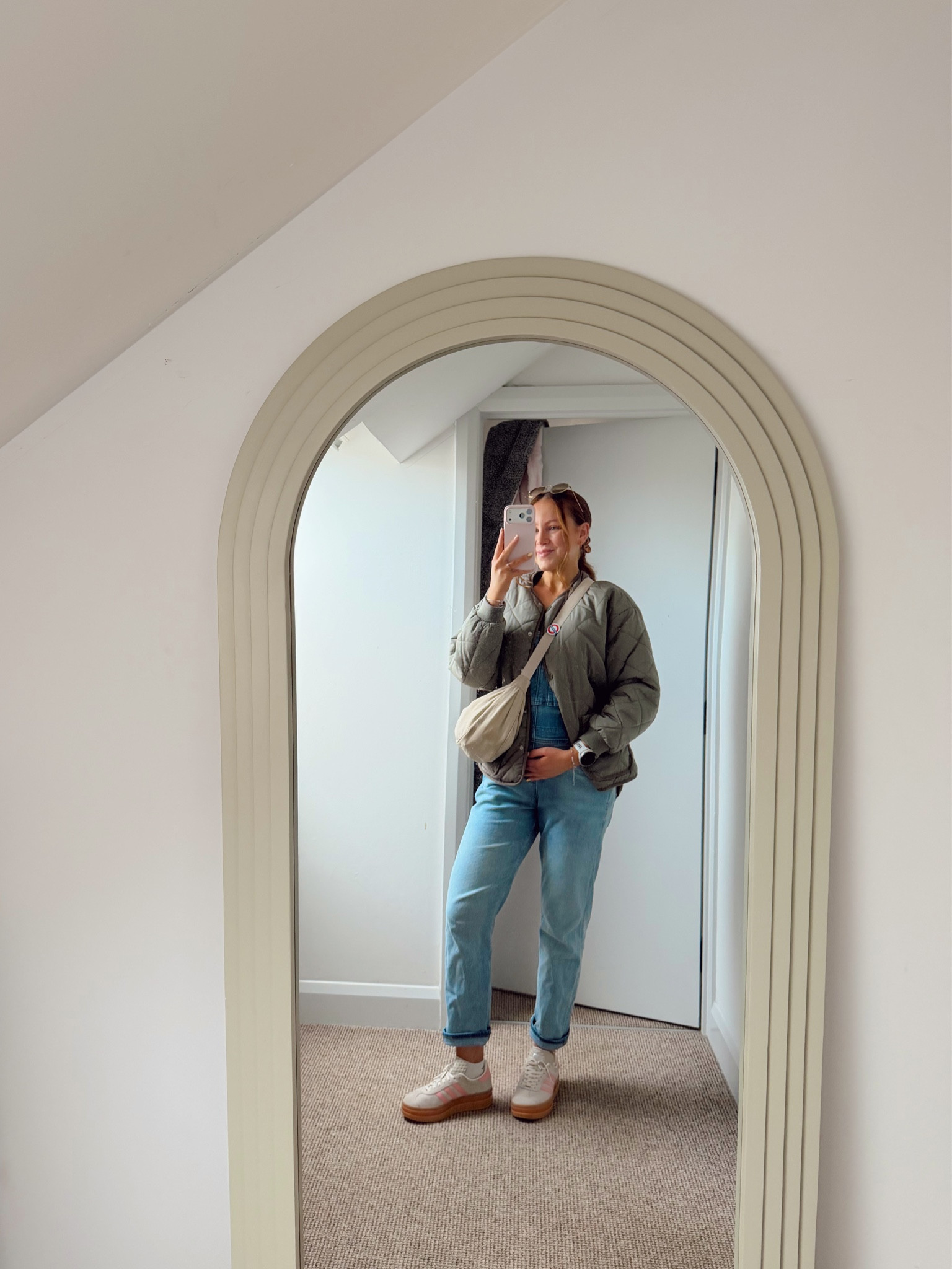 Have officially entered the dungarees stage of pregnancy🤰🏼 

#LTKmaternity #LTKuk #LTKspring