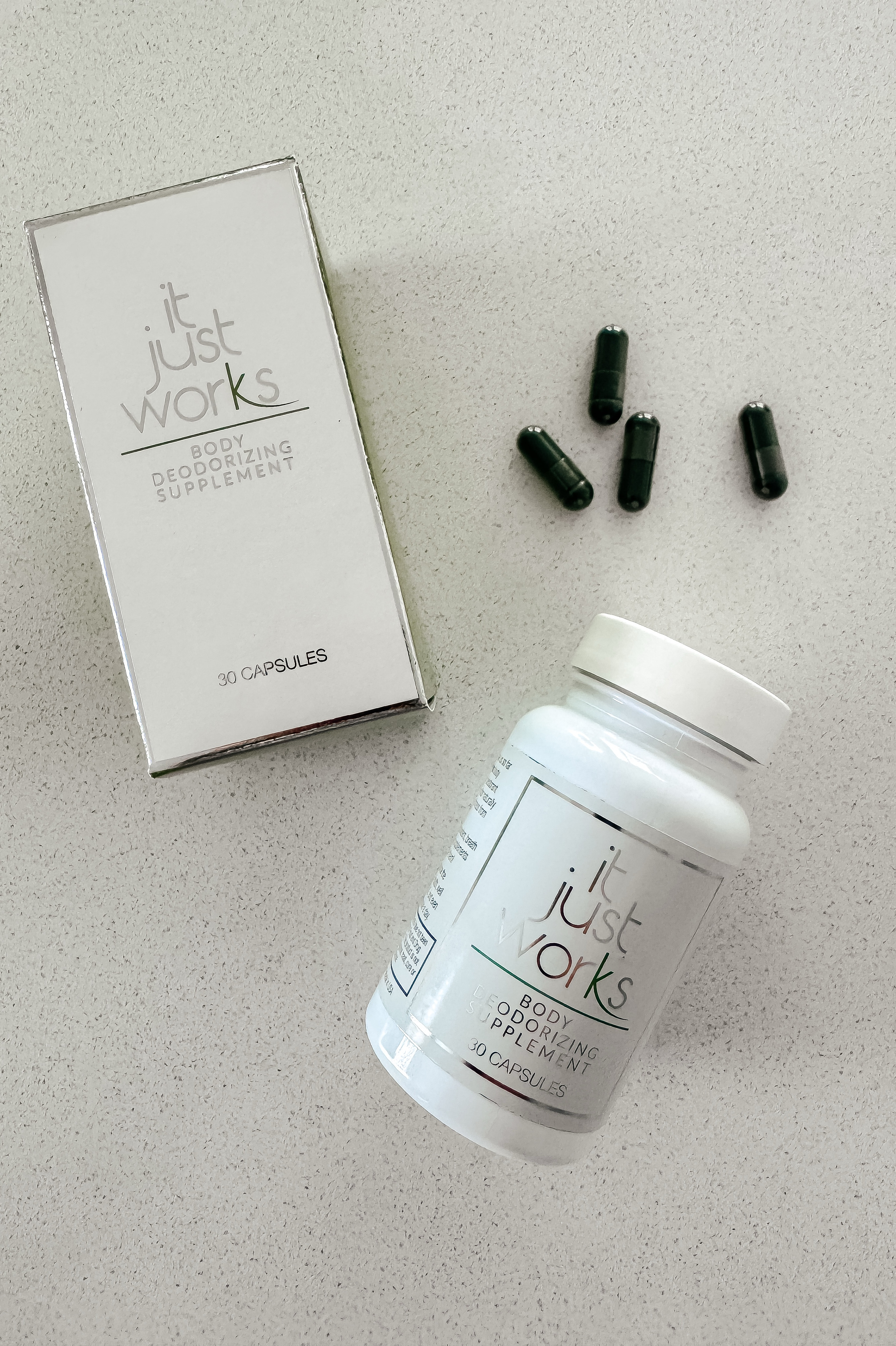 It Just Works is a revolutionary internal non-toxic deodorant that works from within to help remove body odor naturally and effectively giving you complete body freshness from tip to toe and everywhere in between.

🌿 Fresh underarms, intimate areas and breath
 Full body freshness 24/7
  Improved gut health & overall wellness
 Glowing skin 

Deodorant • Internal Deodorant • Body Care • Beauty

#LTKBeauty #LTKWatchNow #LTKTravel