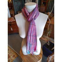 Pink Stripe Scarf | 100% Soft Rayon I Colorful Scarf, Shawl, Or Headwrap | Etsy (US)