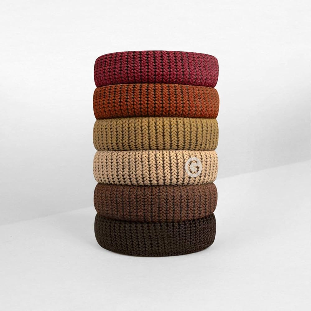 Gimme Beauty - Thick Fit No Damage Hair Ties - Rustic - Seamless Microfiber Elastics - Thick Hair... | Amazon (US)