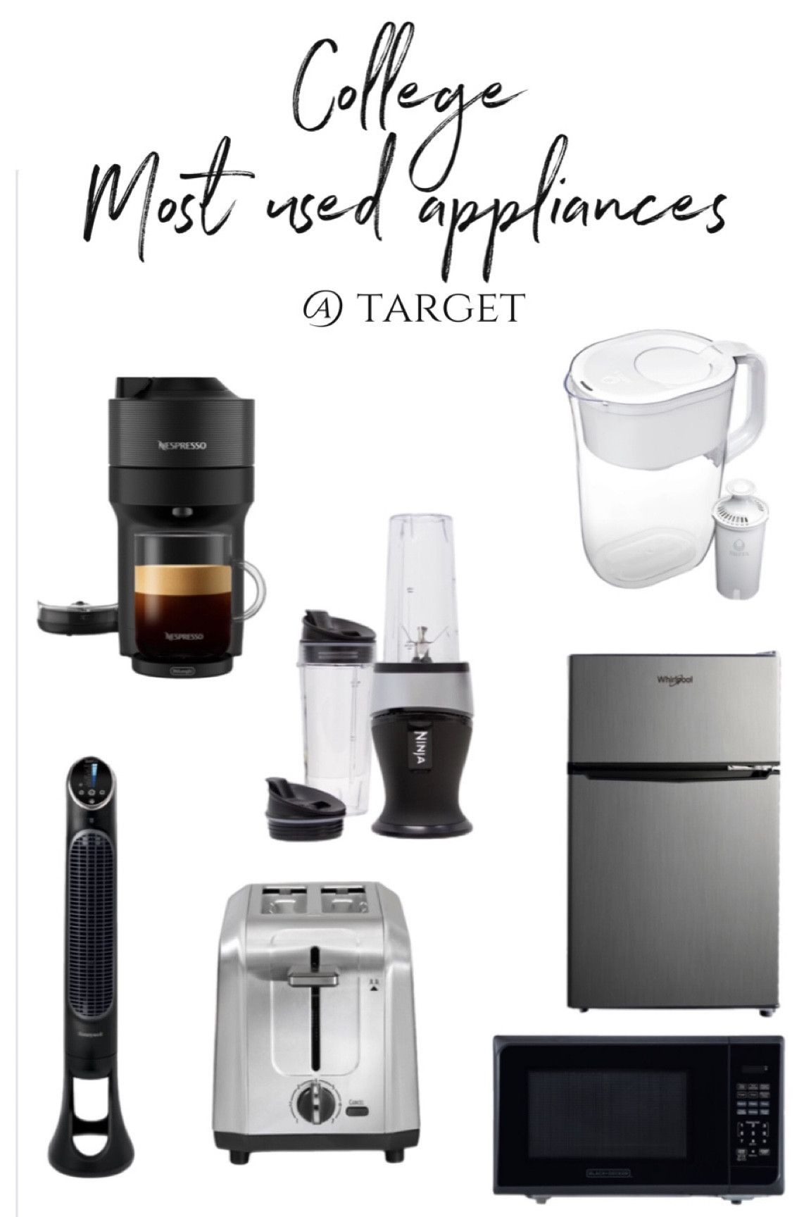 Small space + Dorm must have appliances🤍 

My most used items in college dorms + apartments!!🫶🏼

Target dorm essentials 



#LTKFind #LTKsalealert #LTKBacktoSchool