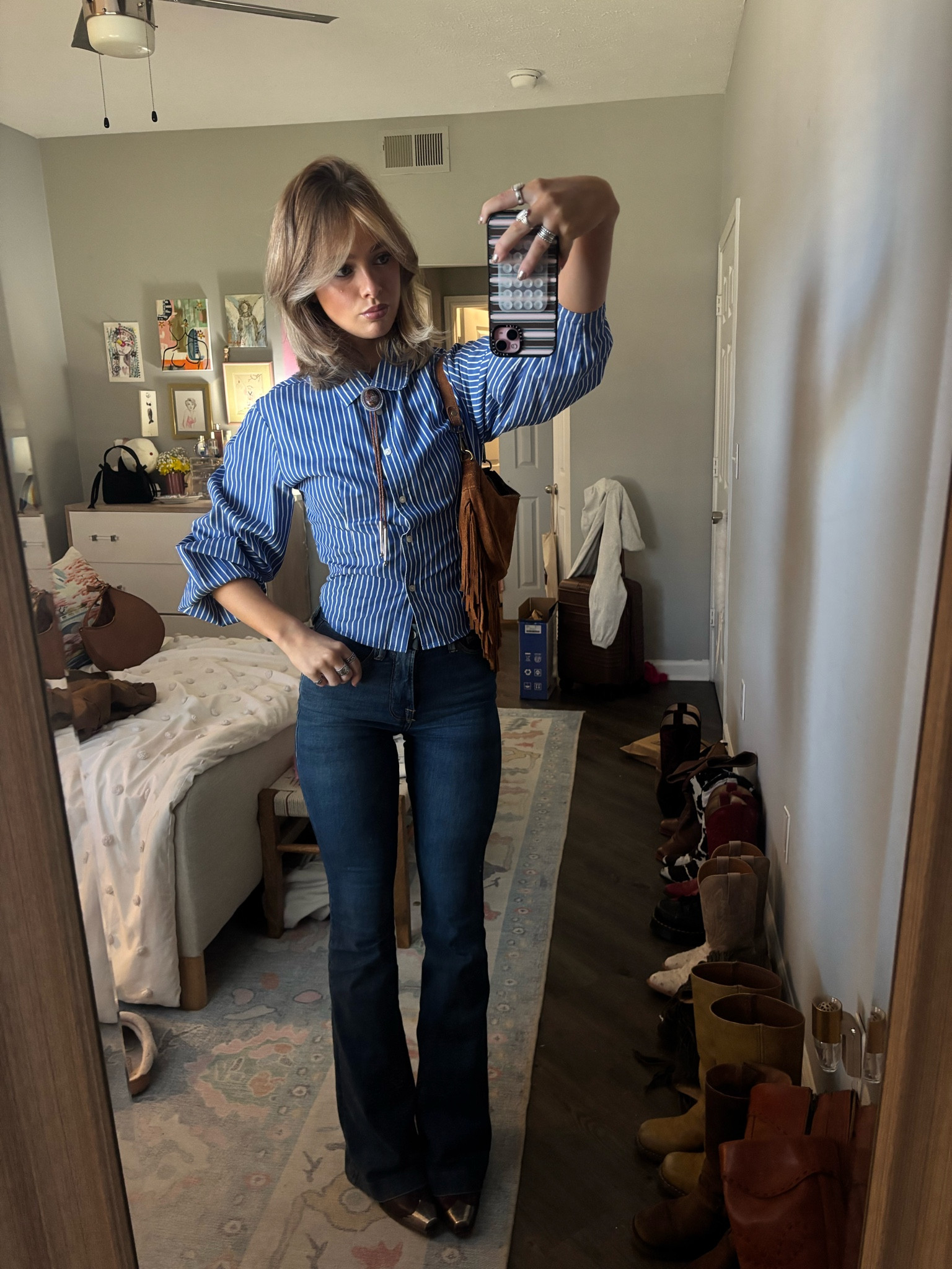 Bolo tie is - SHYANNE WOMEN'S AGATE CONCHO BOLO TIE from Boot Barn!