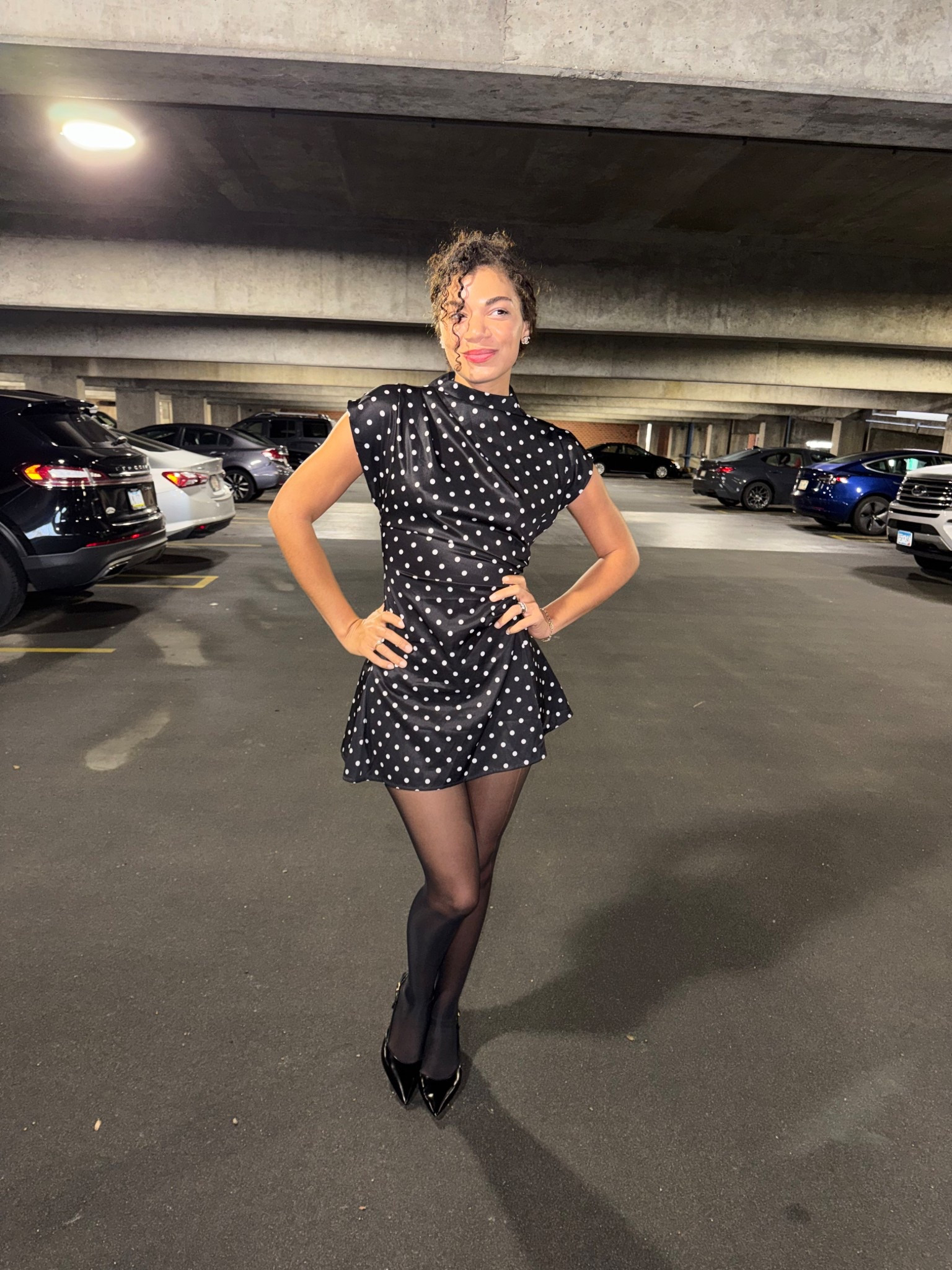 I wore a black and white polka dot dress to my birthday dinner and loved it! Perfect for a spring birthday. (My dress is old, but linked some other options)

#LTKootd