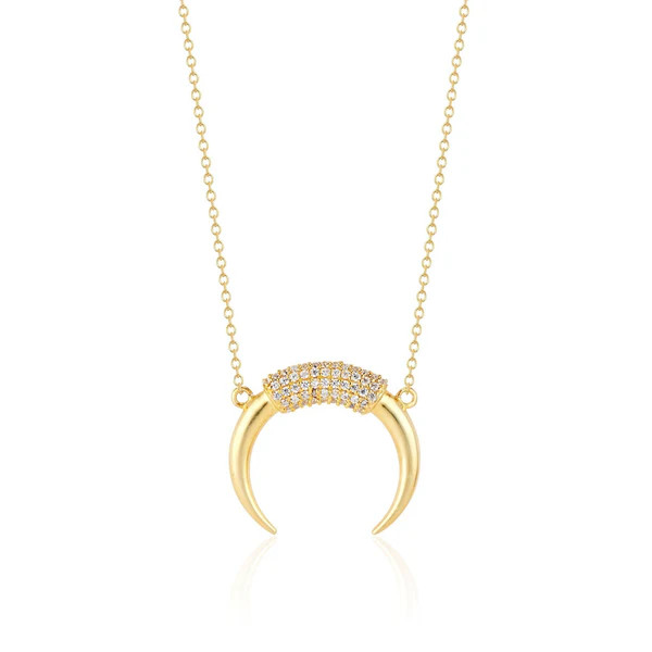 Caroline Crescent Moon Necklace | elli parr