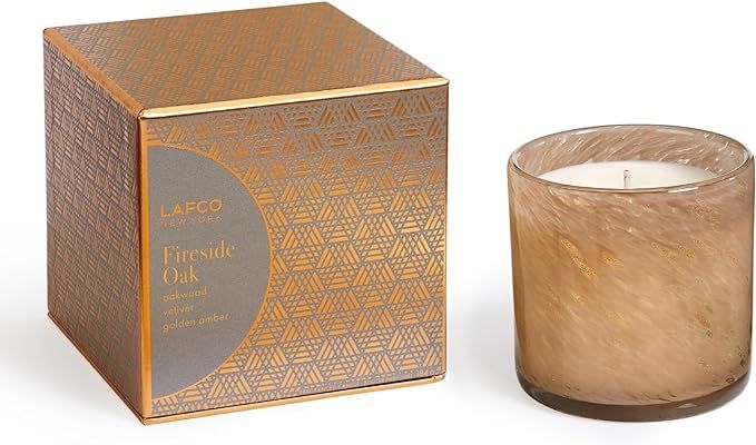 LAFCO New York Holiday Classic Candle, Fireside Oak - 6.5 oz - 50-Hour Burn Time - Reusable, Hand... | Amazon (US)
