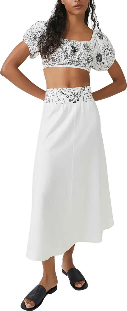 Free People Lotus Embroidered Puff Sleeve Two-Piece Dress | Nordstromrack | Nordstrom Rack