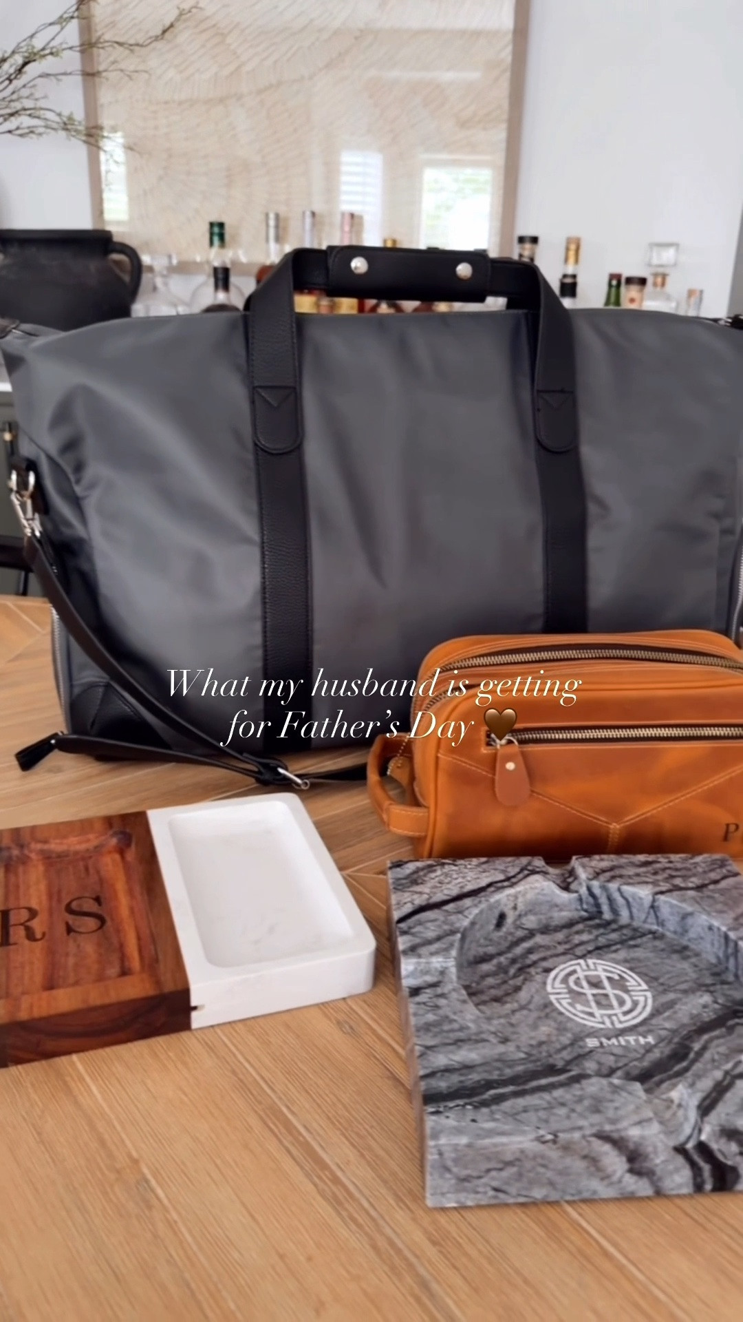 Father’s Day is right around the corner⛳️🍻🏈 I partnered with Home Wet Bar to share some really great ideas for all the dads out there! The whole website is 30% off this weekend so be sure to grab these pieces quick!!! Also shipping is crazy fast so you’ll absolutely get everything in before Dad’s big day🙂

— Customized catch-all tray! My husband has this in his office and loves it for a drop zone for keys, phone, sunglasses, etc. The marble + wood combo is SO nice + looks good anywhere!

— This duffle bag / carry on is amazing. Such a great size and a space for your shoes to avoid getting all the rest of your clothes dirty! I love the leather touches too! Amazing quality🙌🏼 

— Customized leather toiletries bag has all the space any dad would need. Perfect size! The leather is so nice and the customizable aspect just makes it that much nicer!

— LARGE marble customized ash tray! It’s honestly so pretty you could leave it out for decoration! My husband has already put this one to use after a round of golf and loved it!

#LTKmomlife #LTKSaleAlert #LTKMens