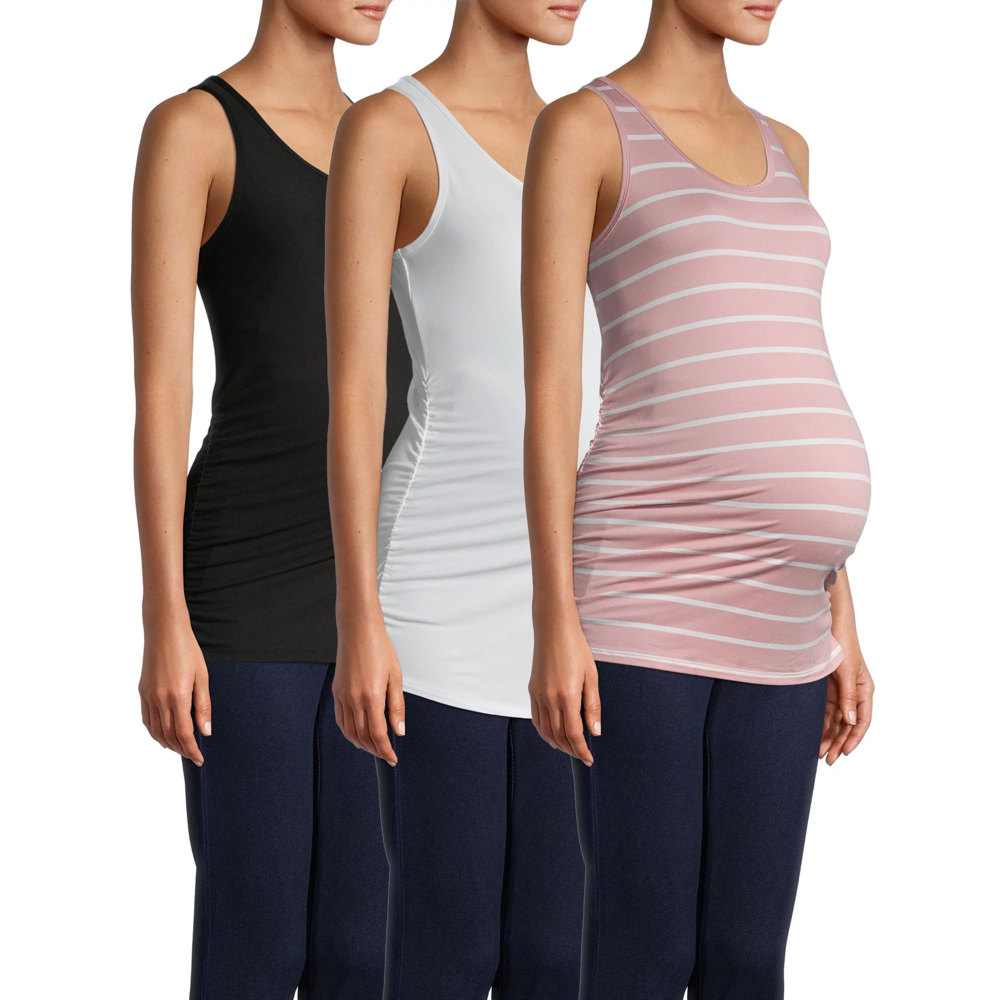 Maternity Time and Tru Tank Tops, 3-Pack | Walmart (US)