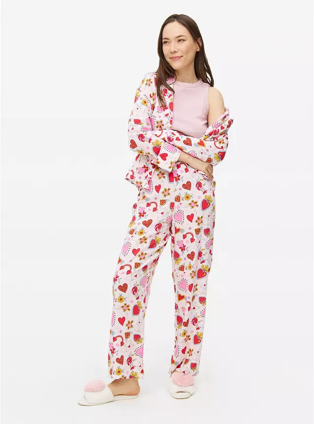 Buy Tattoo Heart Print Traditional Pyjamas 10 | Pyjamas | Tu | Tu Clothing