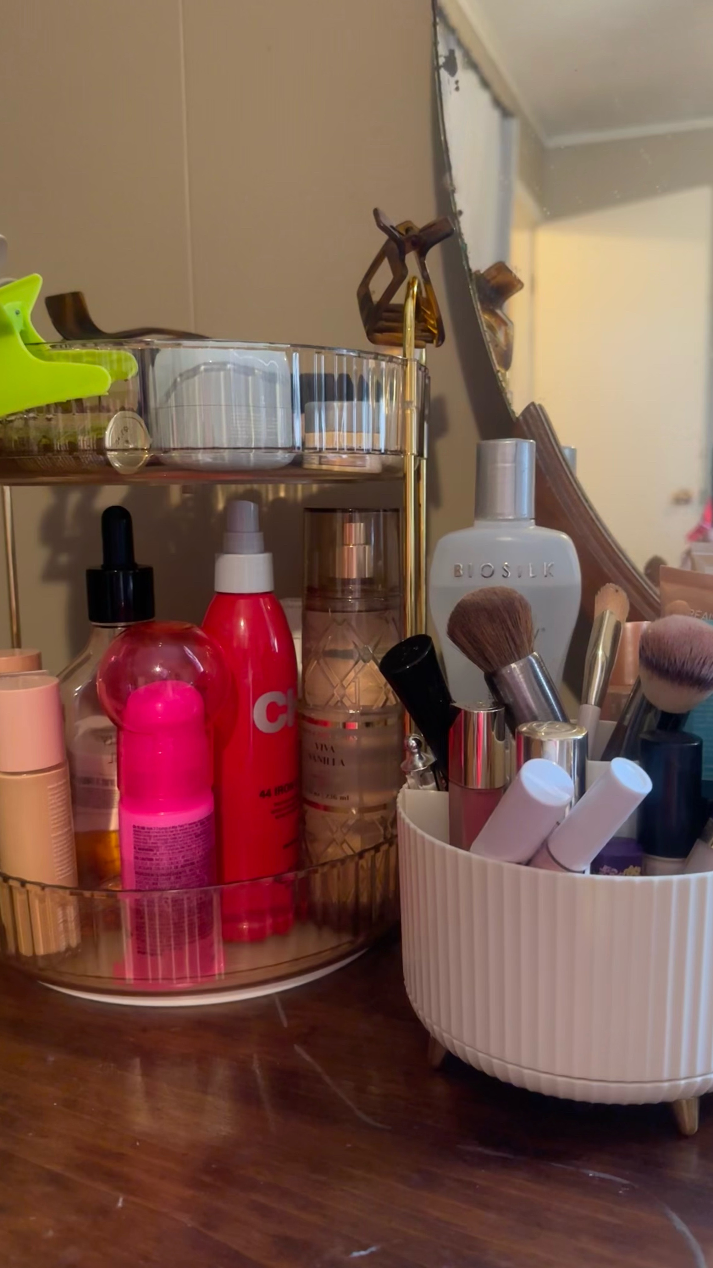 Rotating makeup organizer so easy to grab and put back! Makeup brush organizer 

#LTKBeauty #LTKMostLoved #LTKGiftGuide