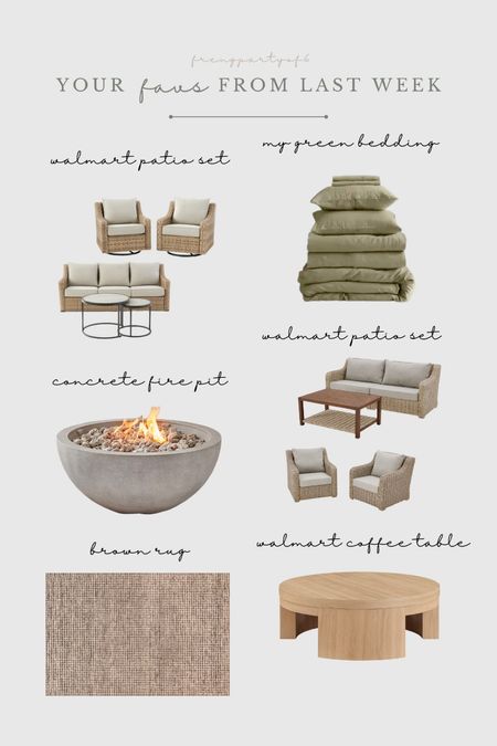 Top sellers and favorites from last week. Including my viral Walmart, patio set, green bedding, this affordable concrete, fire pit and more.

#LTKHome #LTKSaleAlert #LTKStyleTip