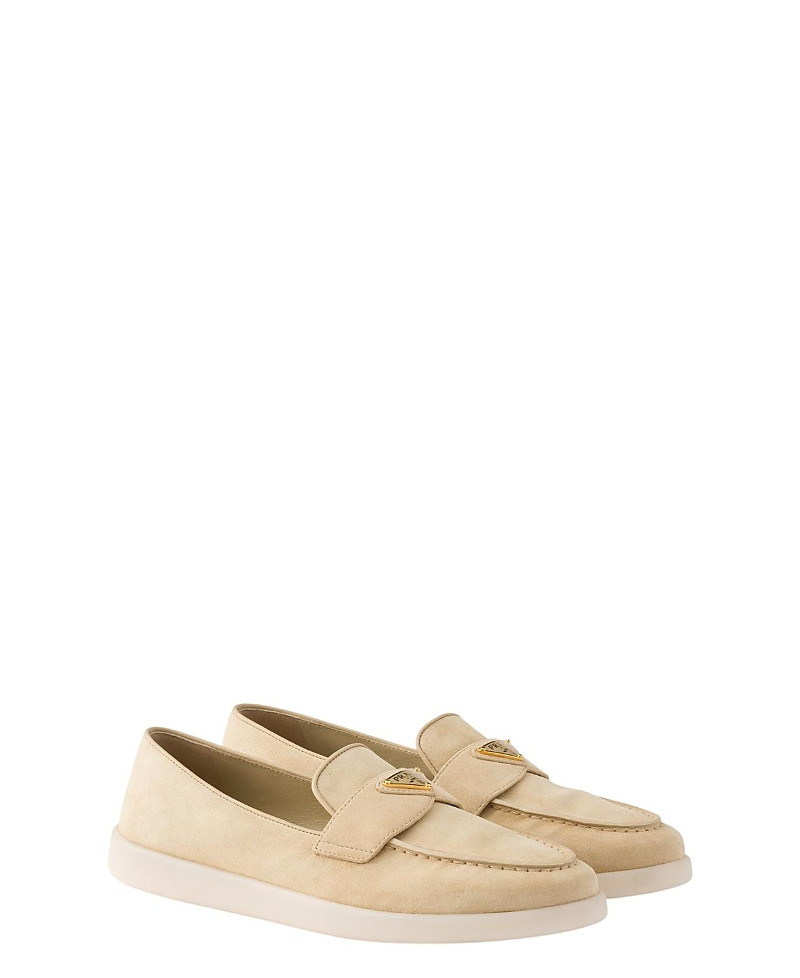 Prada Women's Suede Leather Loafers | Bloomingdale's (US)