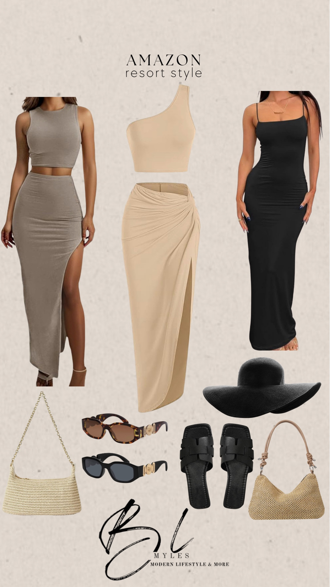 Amazon resort style! 

Dress, hat, pool style, beach, skirt, top, two piece outfit, set, shoulder bag, sunglasses 

#LTKitbag #LTKstyletip #LTKshoecrush