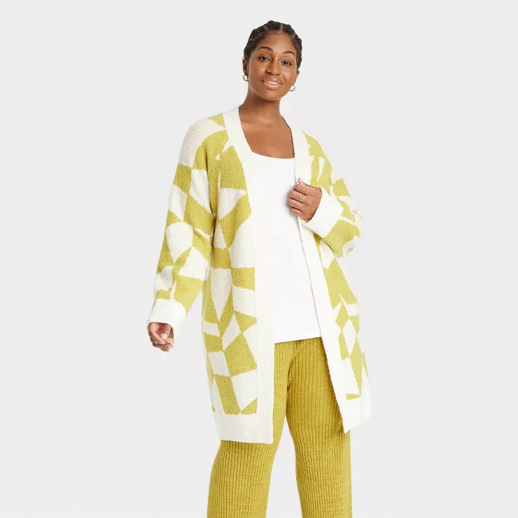 Women's Plus Size Duster Cardigan - Ava & Viv™ | Target