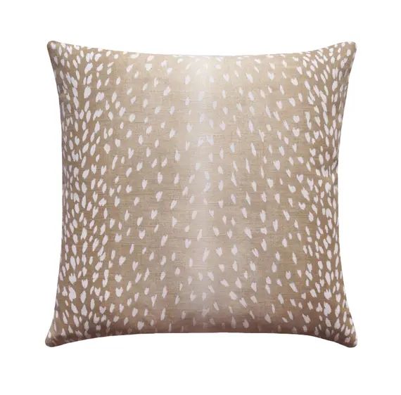 Fawn Pillow Cover, Deer Pillow, Animal Pillow Cover, Antelope Linen Pillow Cover, Beige Designer ... | Etsy (US)