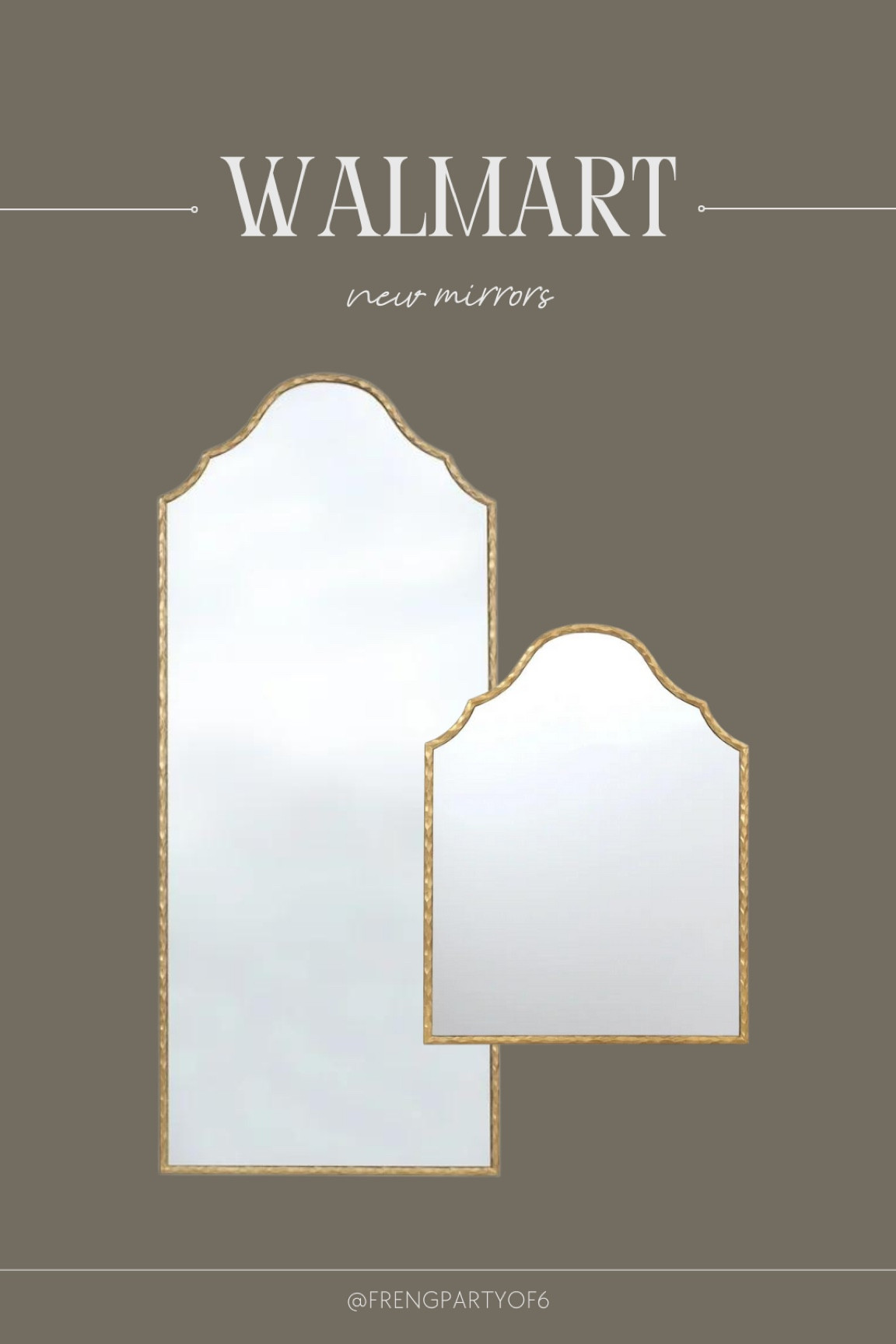 New mirrors from Walmart! The color and shape 👌 the wall mirror would be perfect over a vanity or console table  

#LTKFindsUnder100 #LTKHome