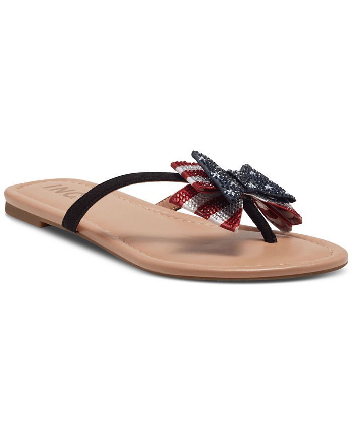 INC International Concepts Women's Mabae Bow Flat Sandals, Created for Macy's & Reviews - Sandals... | Macys (US)