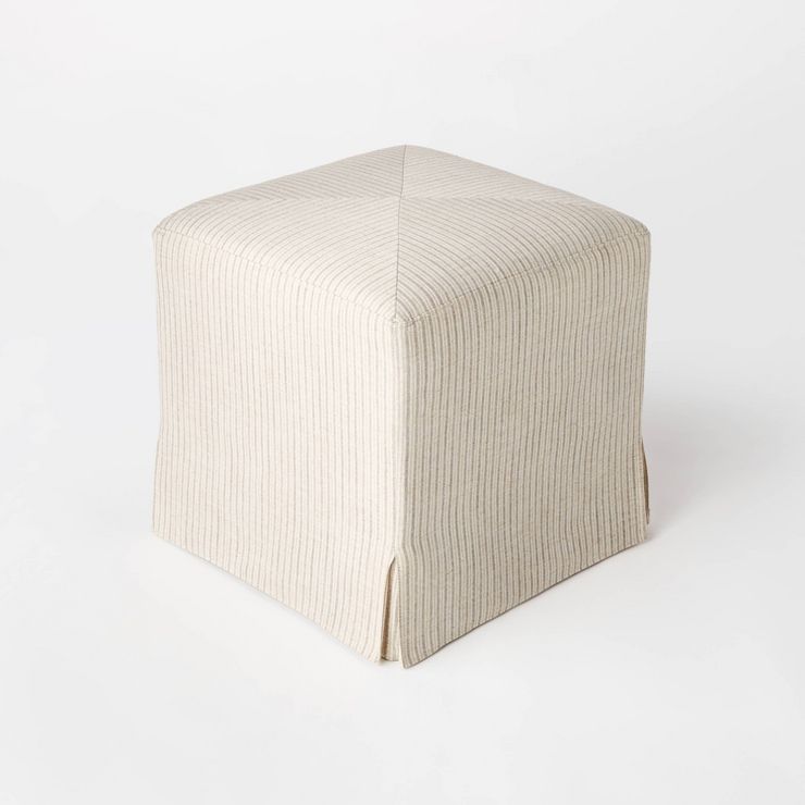 Lynwood Slipcover Style Cube Non-Removable Gray - Threshold&#8482; designed with Studio McGee | Target