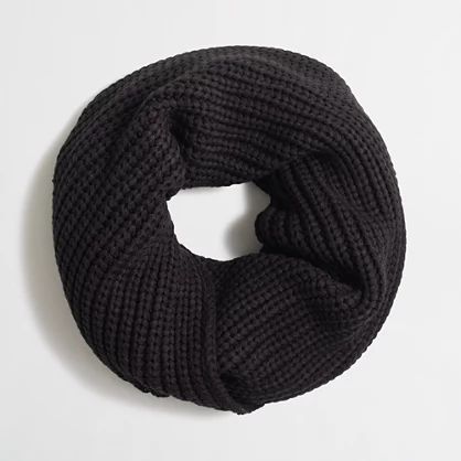Factory chunky ribbed knit infinity scarf | J.Crew Factory