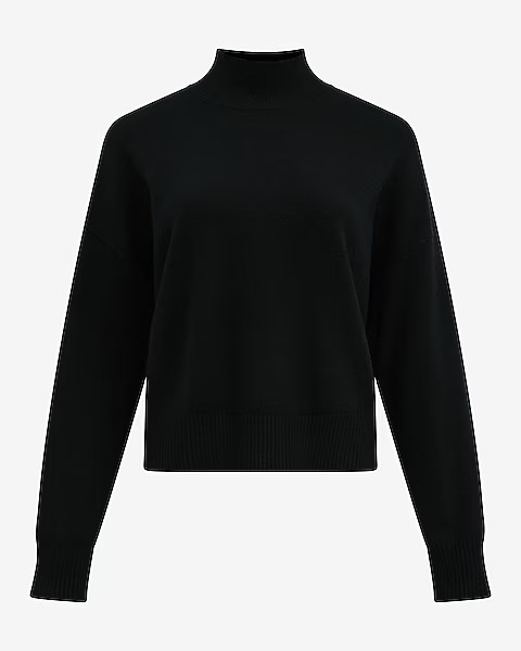 Ultrasoft Relaxed Mock Neck Sweater | Express