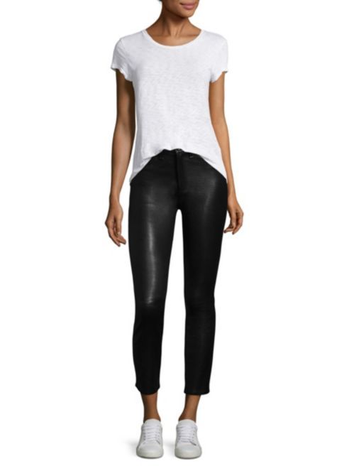 rag & bone/JEAN - High-Rise Leather Skinny Pants | Saks Fifth Avenue