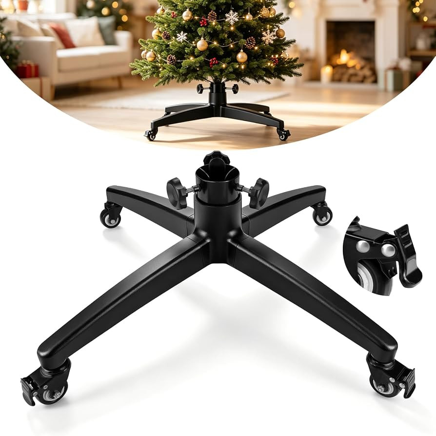 Rolling Christmas Tree Stand with Wheels for Up to 12 FT Artificial Trees | Amazon (US)