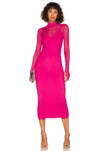 AFRM Shailene Dress in Fuchsia from Revolve.com | Revolve Clothing (Global)