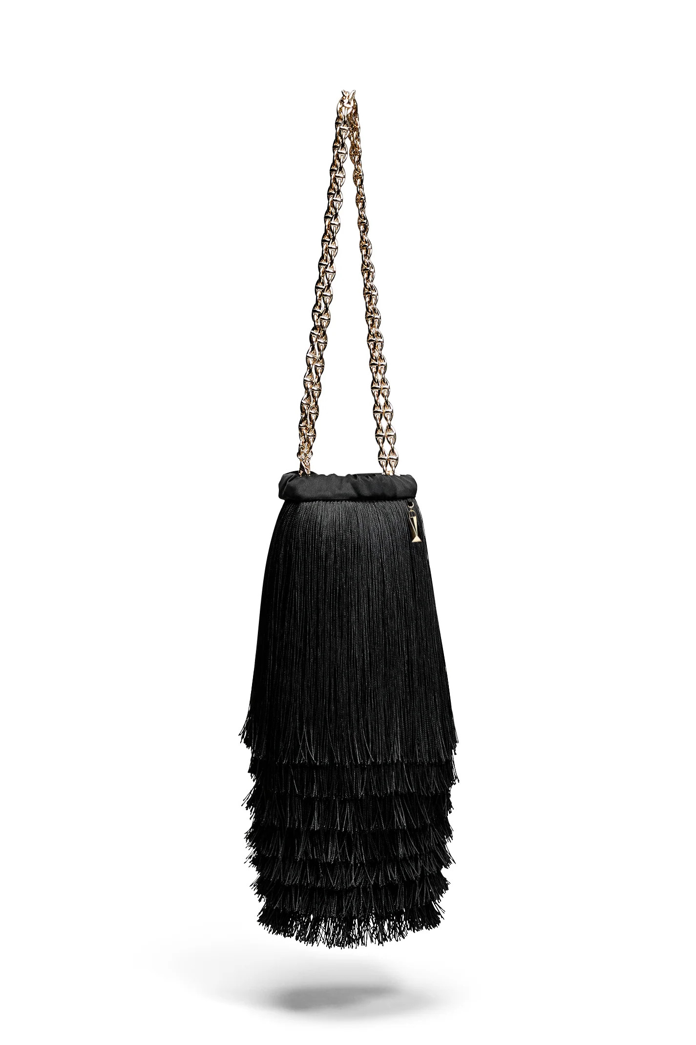 THE FRINGED DRAWSTRING BAG - BLACK - Scanlan Theodore | Scanlan Theodore AU