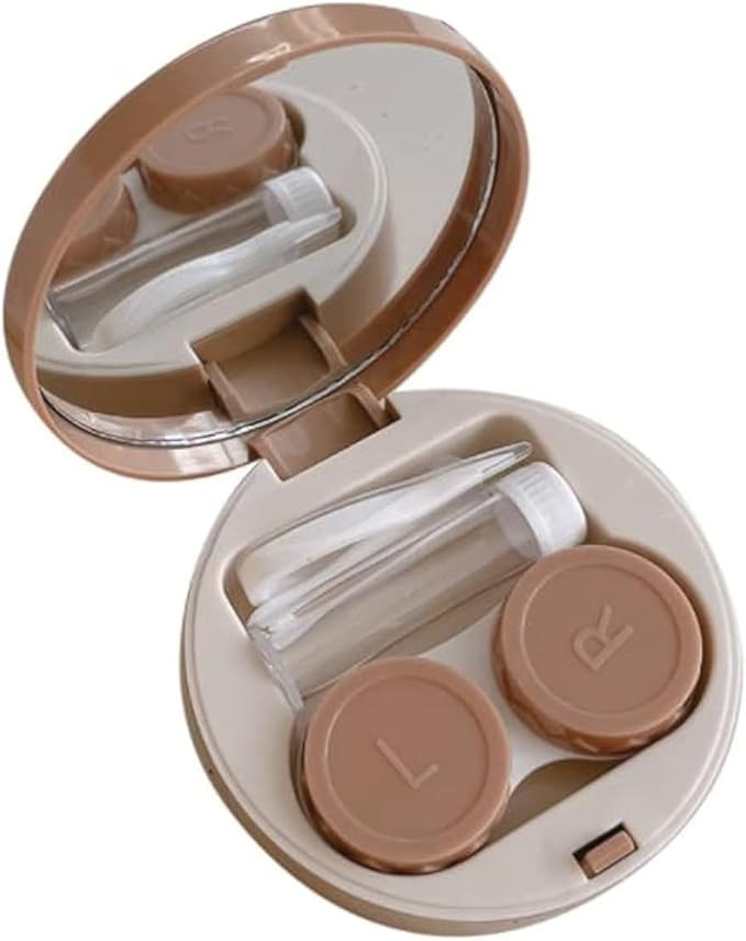 HLLMX 2 PCS Contact Lens Case Travel Case Holder Storage Box Portable Contact Lens Container Soak... | Amazon (US)