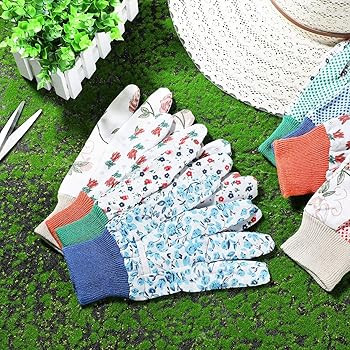 Geiserailie 4 Pairs Garden Gloves for Women Floral Gardening Work Gloves Soft Breathable Yard Cle... | Amazon (US)
