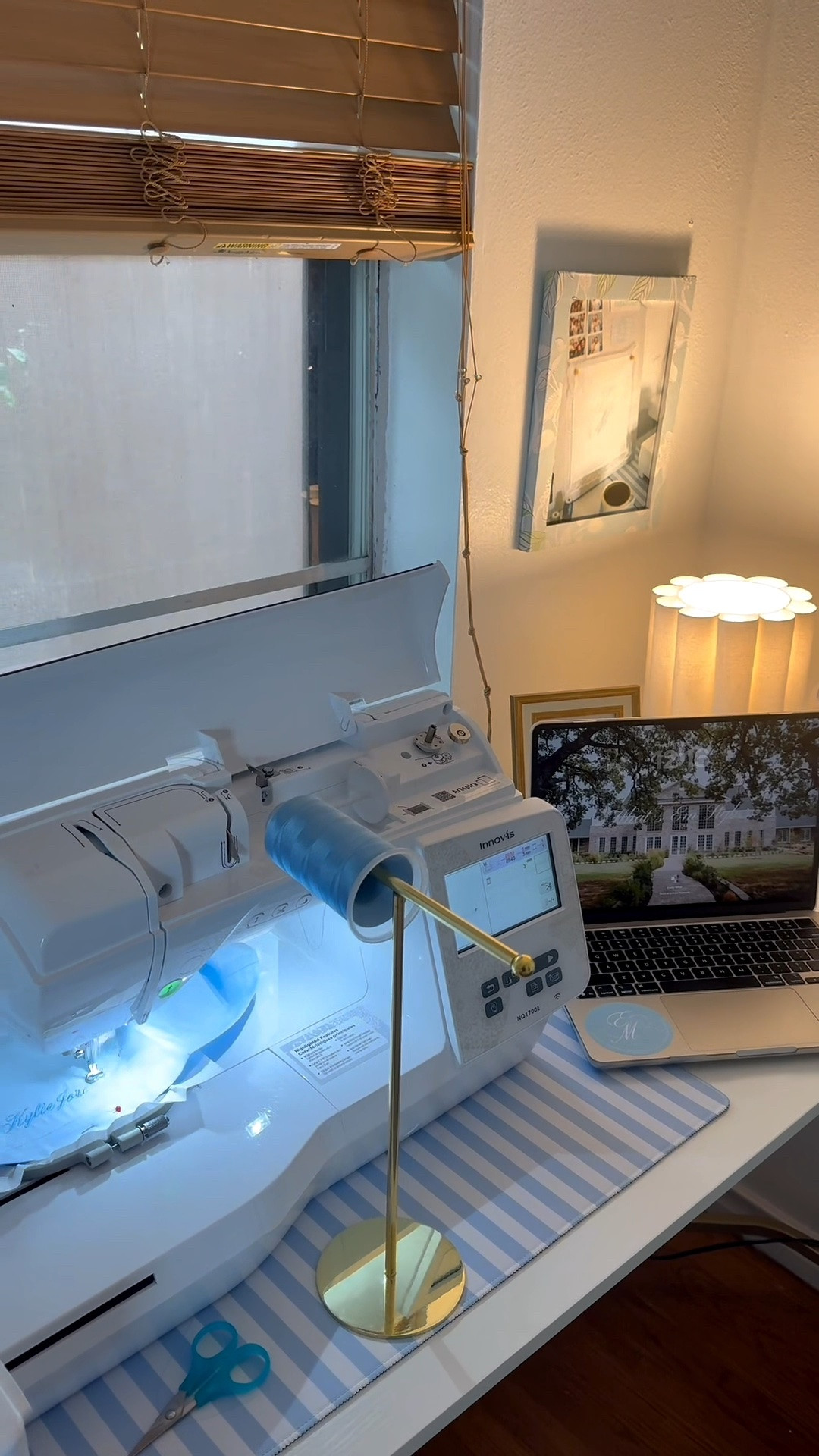 my new embroidery set up!! so excited to get to use both machines!!

#LTKWorkwear #LTKHome