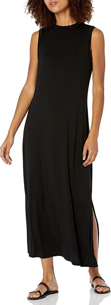 Amazon Essentials Women's Jersey Sleeveless Mock Neck Maxi Dress (Previously Daily Ritual) | Amazon (US)