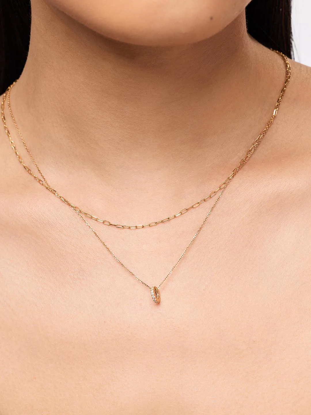 Solid Yellow Gold - Diamond Zeno Charm | Ana Luisa