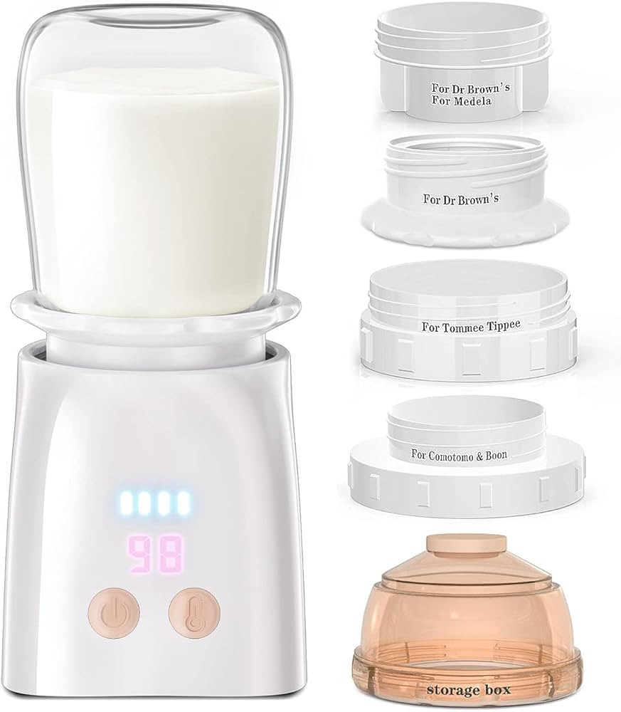 Bottle Warmer, Fast Heating Portable Bottle Warmer with 4 Adapters, Rechargeable Travel Bottle Wa... | Amazon (US)